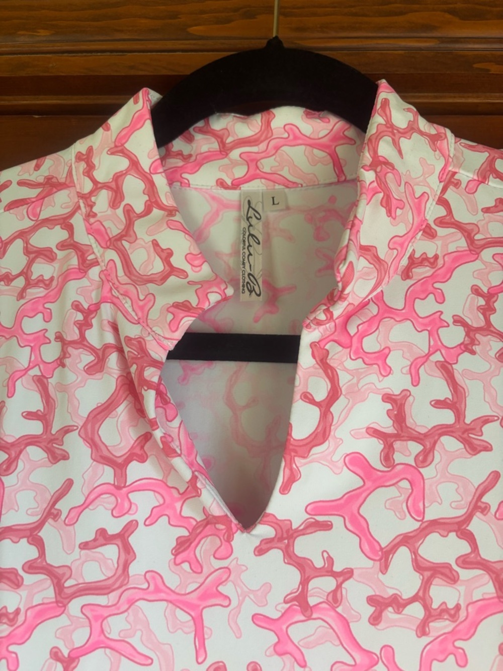 Lulu-B Pink and White Coral-Print Midi Dress - Picture 2 of 9
